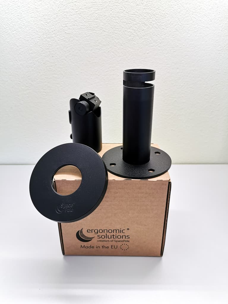 SpacePole® DuraTilt® - Standrohr 120 mm - Lieferumfang