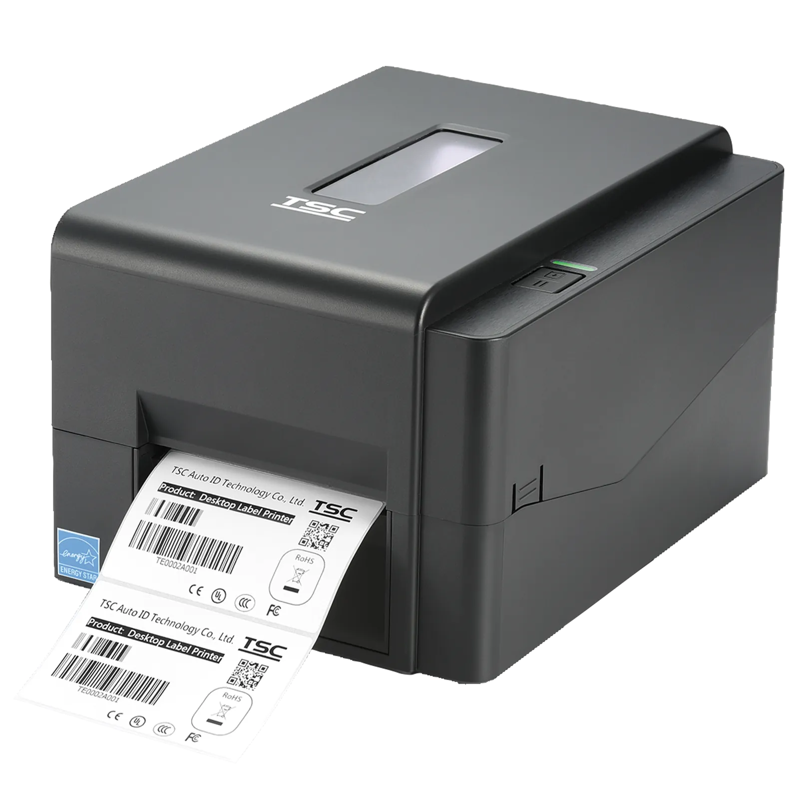 Thermotransfer Etikettendrucker TSC TE210 in Schwarz für 112mm breite Etiketten