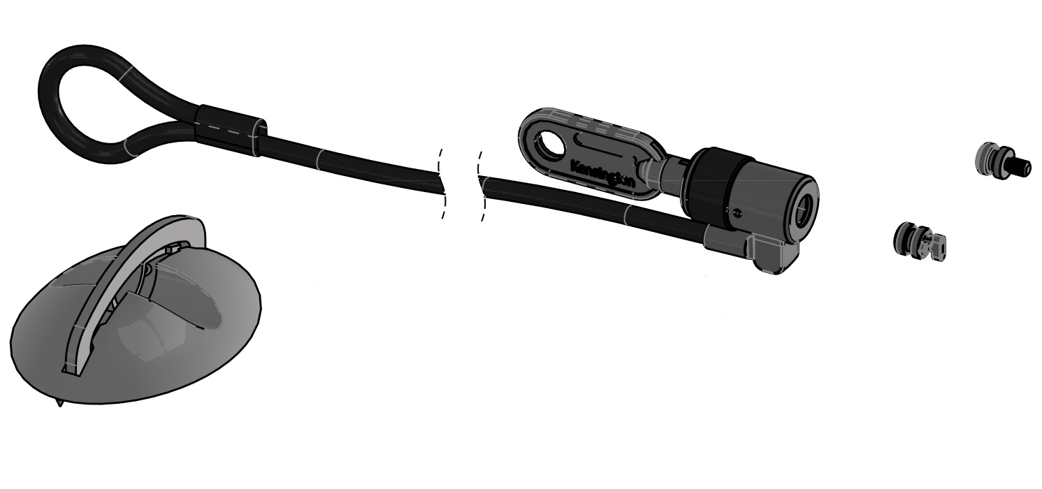 SpacePole® Schloss ClickSafe II - Zeichung