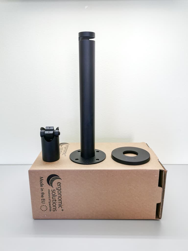 SpacePole® DuraTilt® - Standrohr 300 mm - Lieferumfang