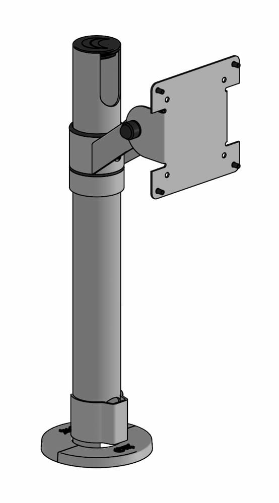 SpacePole SP2 Standrohr 400 mm mit VESA 75/100 Halterung "Classic"