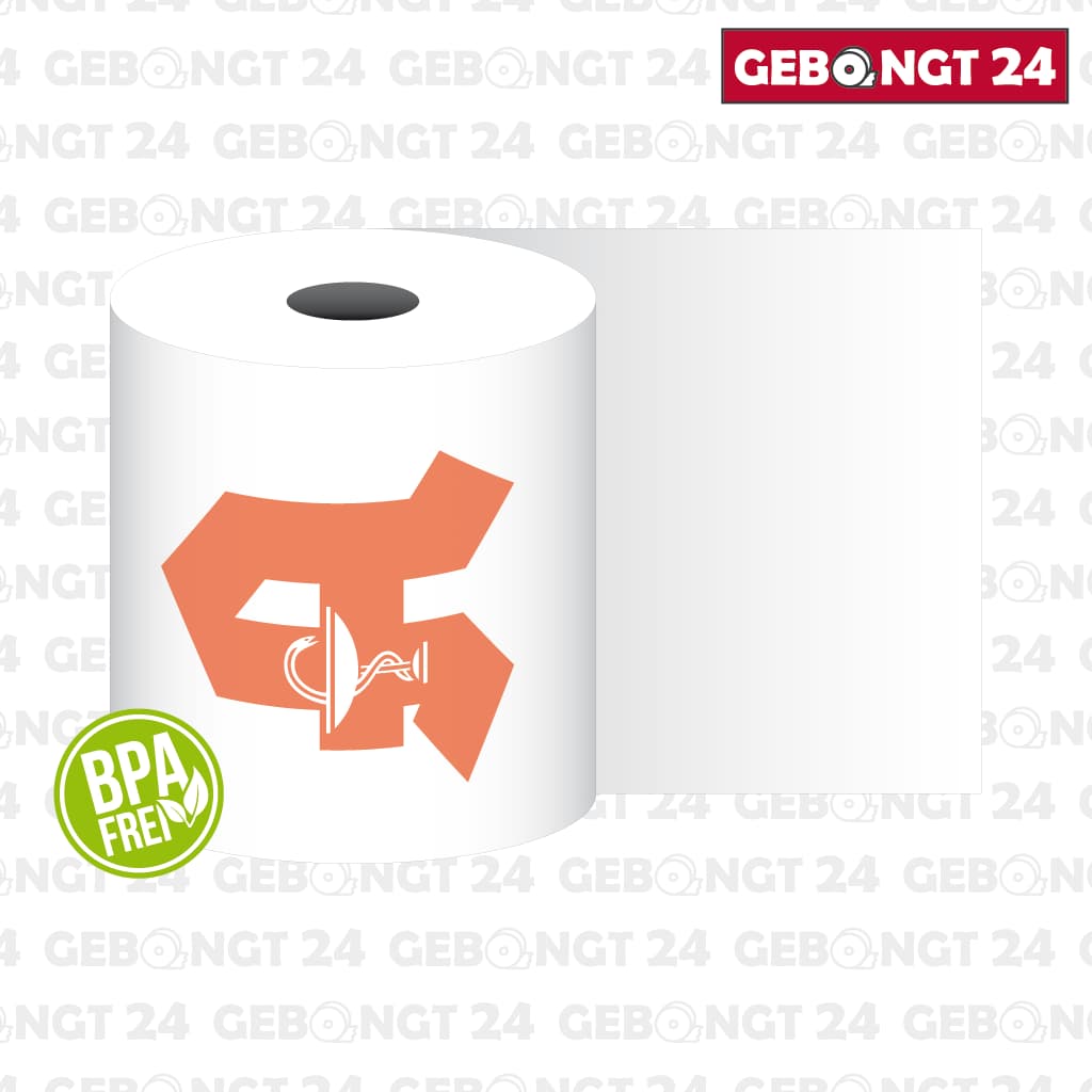 Apothekenrolle 80x80 mit Vorderseitendruck - BPA frei