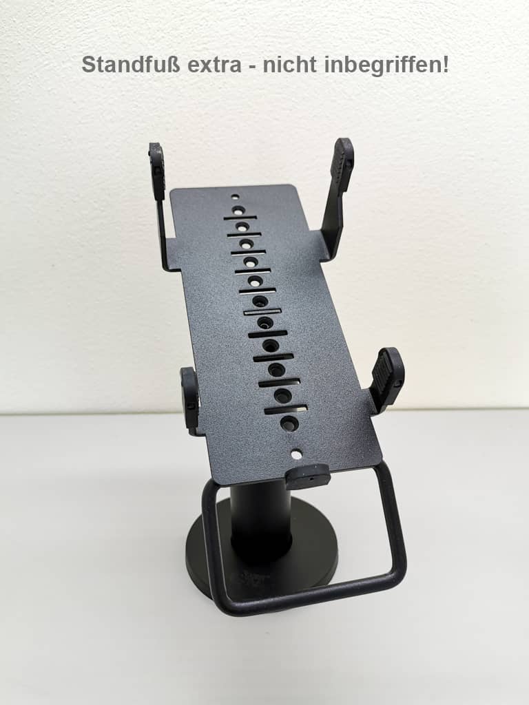 SpacePole EC Halterung für das Gerät "Ingenico iPP480" - Mit Standfuß Front
