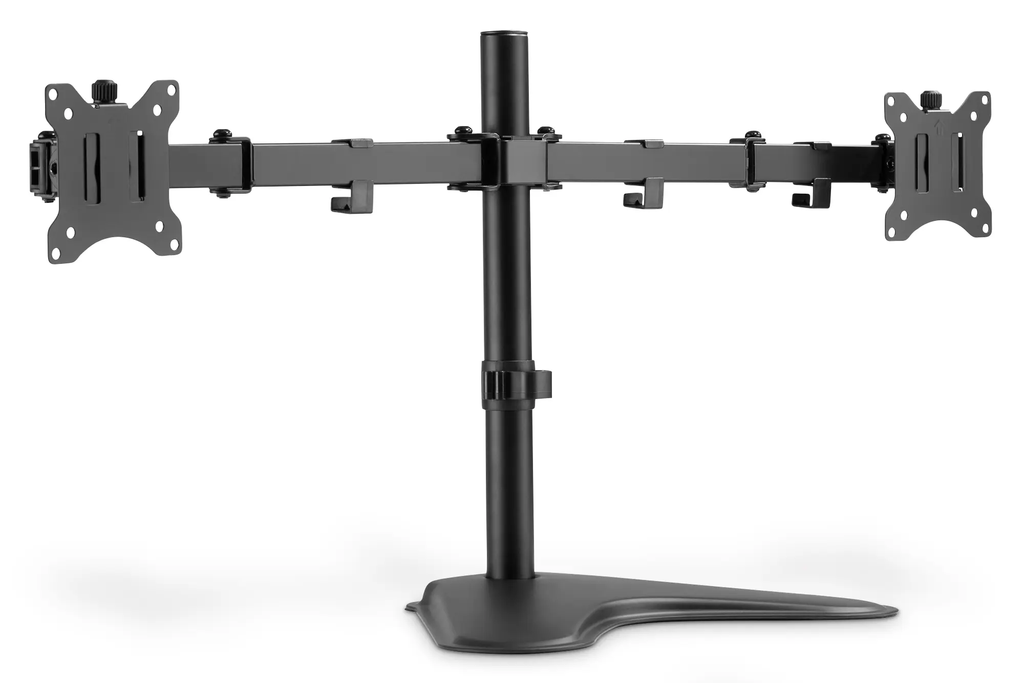 Monitorhalterung für 2 Monitore mit VESA 75/100, 400mm hoch inkl. Standfuß