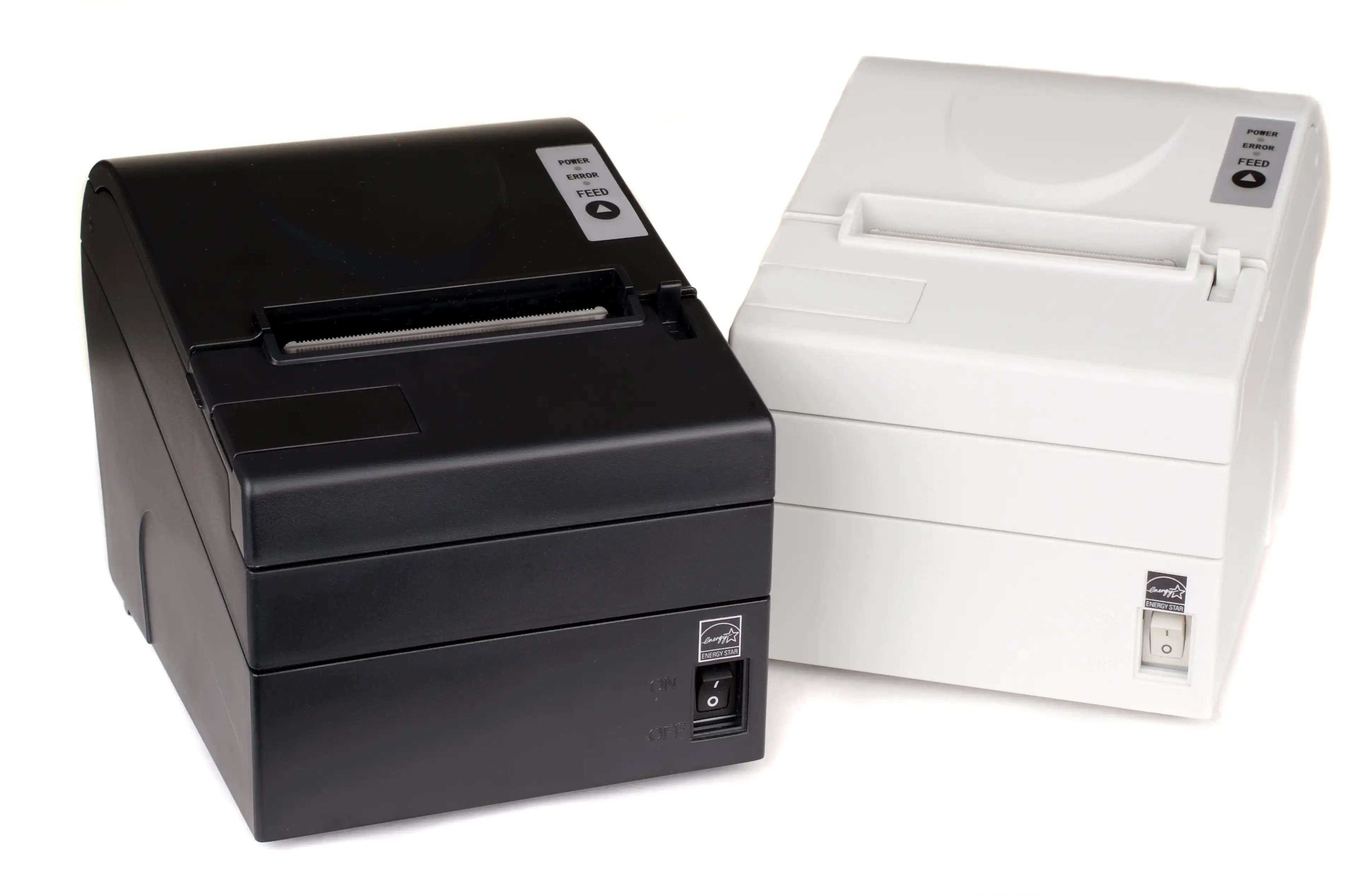 SNBC Bondrucker BTP-R880V mit seriellem, USB & Ethernet Anschlüssen in schwarz & weiß von vorne