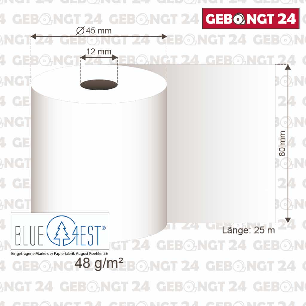 Blue4est_Oeko_Thermorolle_80x25x12_Masse-01 Maße der Blue4est Öko-Bonrolle 80 x 25m x 12