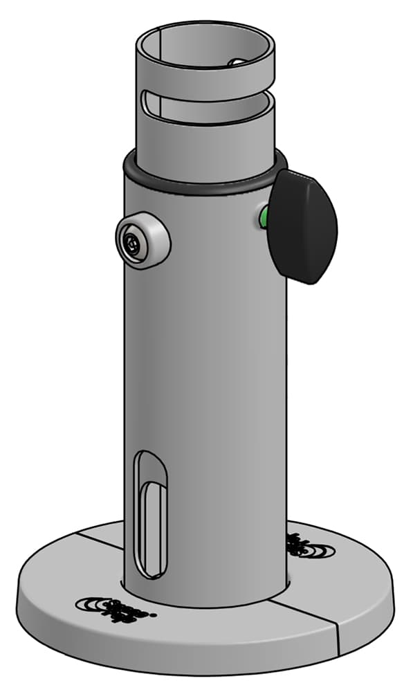 SpacePole Standrohr SP1 höhenverstellbar 165 - 225 mm