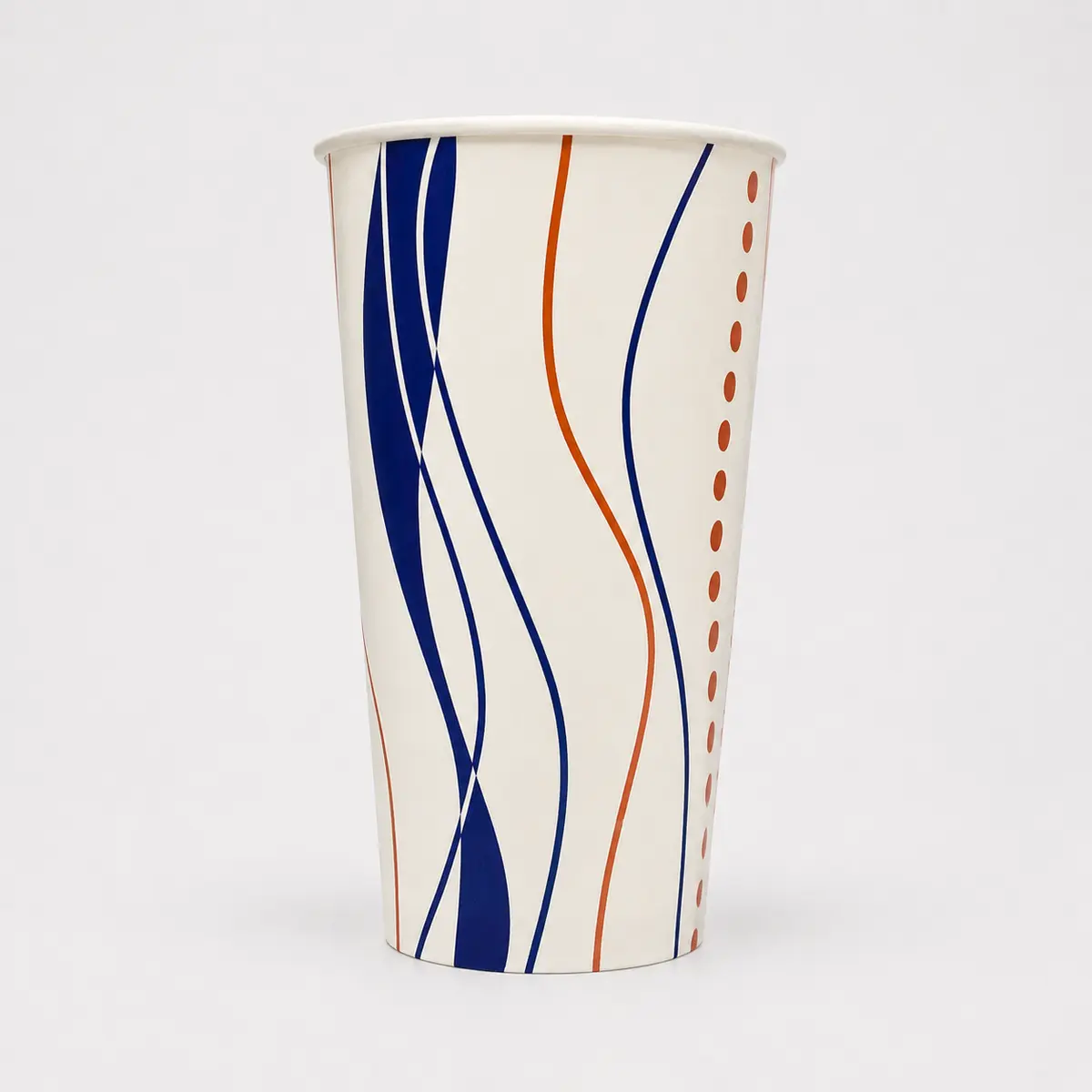 PE-Kaltgetränkebecher 500ml im Spiral Design