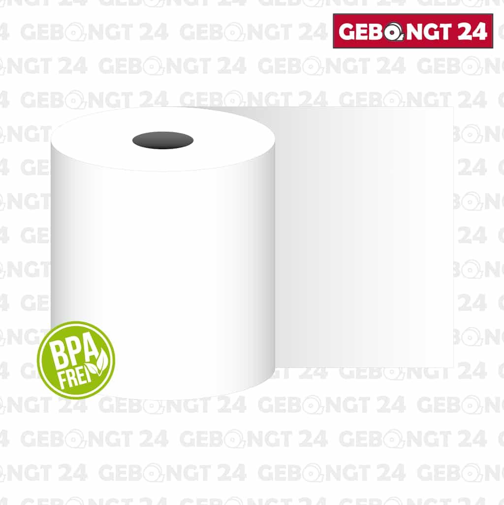 Thermorolle 80 x 240m x 25, 75g Thermopapier, BPA frei Thermorolle 80 x 240m x 25, 75g Thermopapier, BPA frei