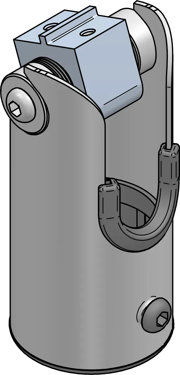 SpacePole SP1 DuraTilt Kippgelenk mit Kabelöffnung