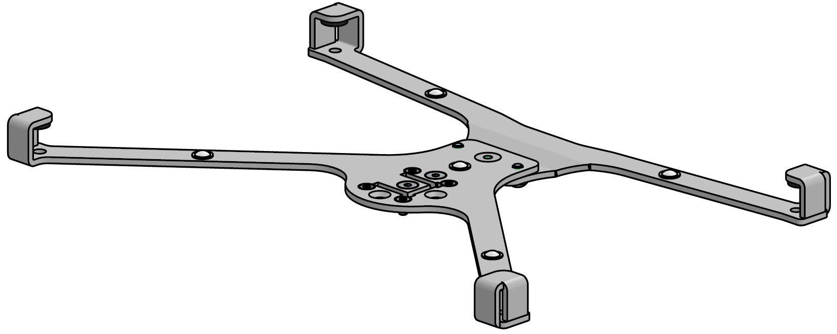 SpacePole® Tablet-Halterung Apple iPad Air + Air 2 + iPad (X-Frame) - Zeichnung