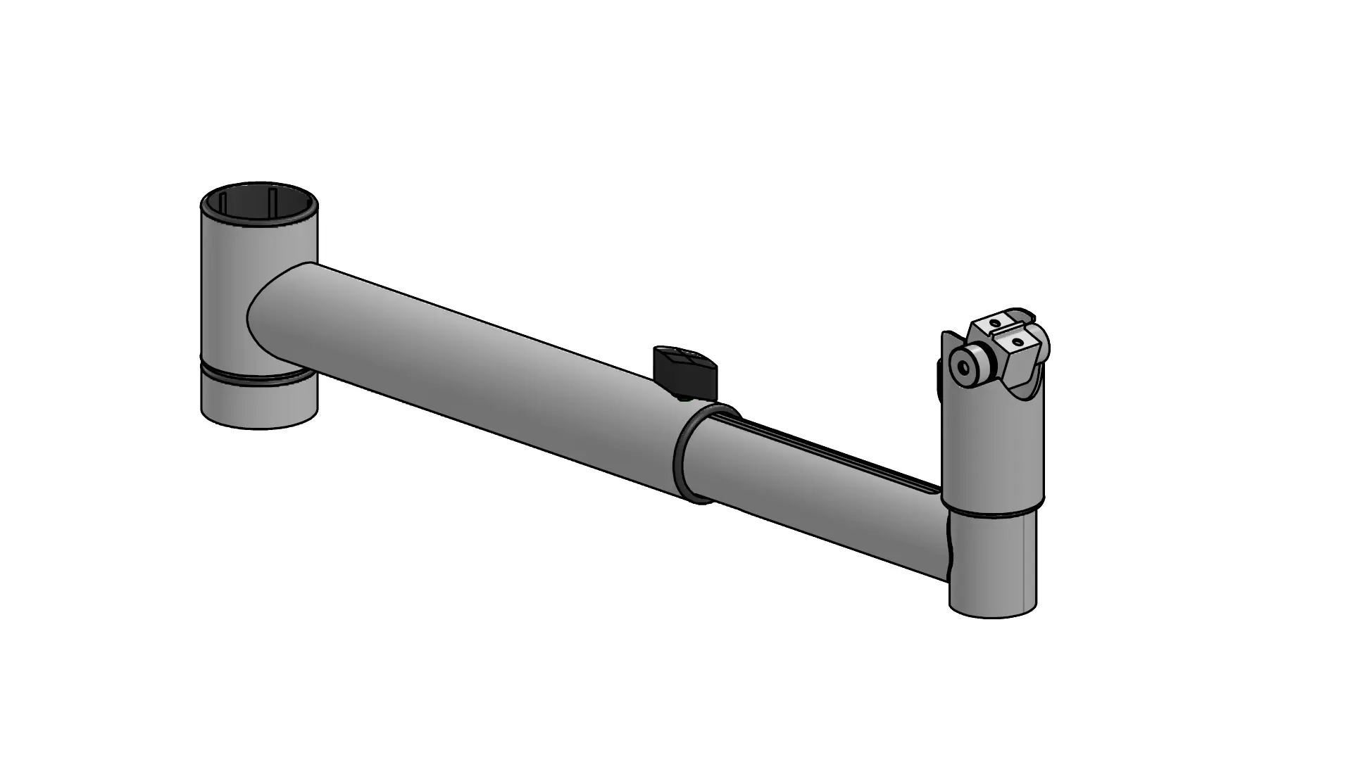 SpacePole Teleskop-Arm 300mm - 450mm mit Kippgelenk
