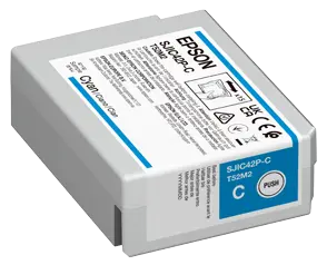 Cyan (Blau) Epson ColorWorks Tinte für den C4000e BK