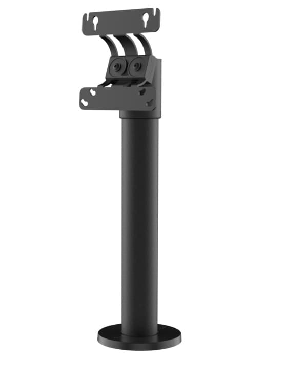 SpacePole SP2 Standrohr 300 mm mit VESA 75/100 ARC-Halterung Realsbild