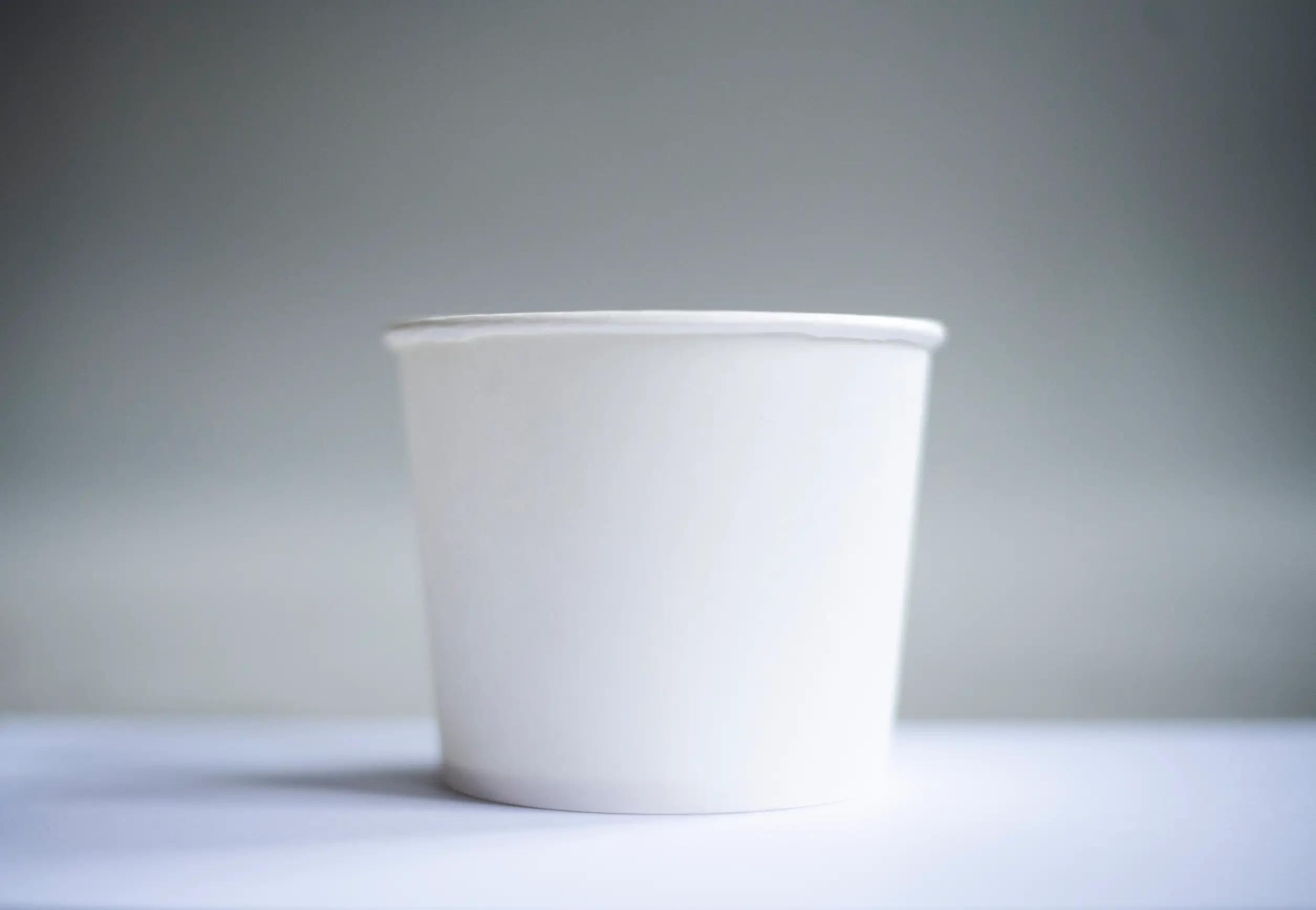 Eisbecher aus Pappe 500ml mit 105mm Durchmesser und 84mm Höhe in Weiß und mit PE-Beschichtung