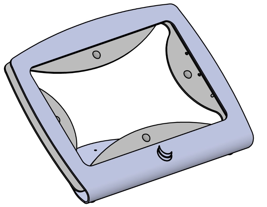 SpacePole®Tablet-Halterung "Aufsteller" Microsoft Surface Go 1824 - Zeichnung