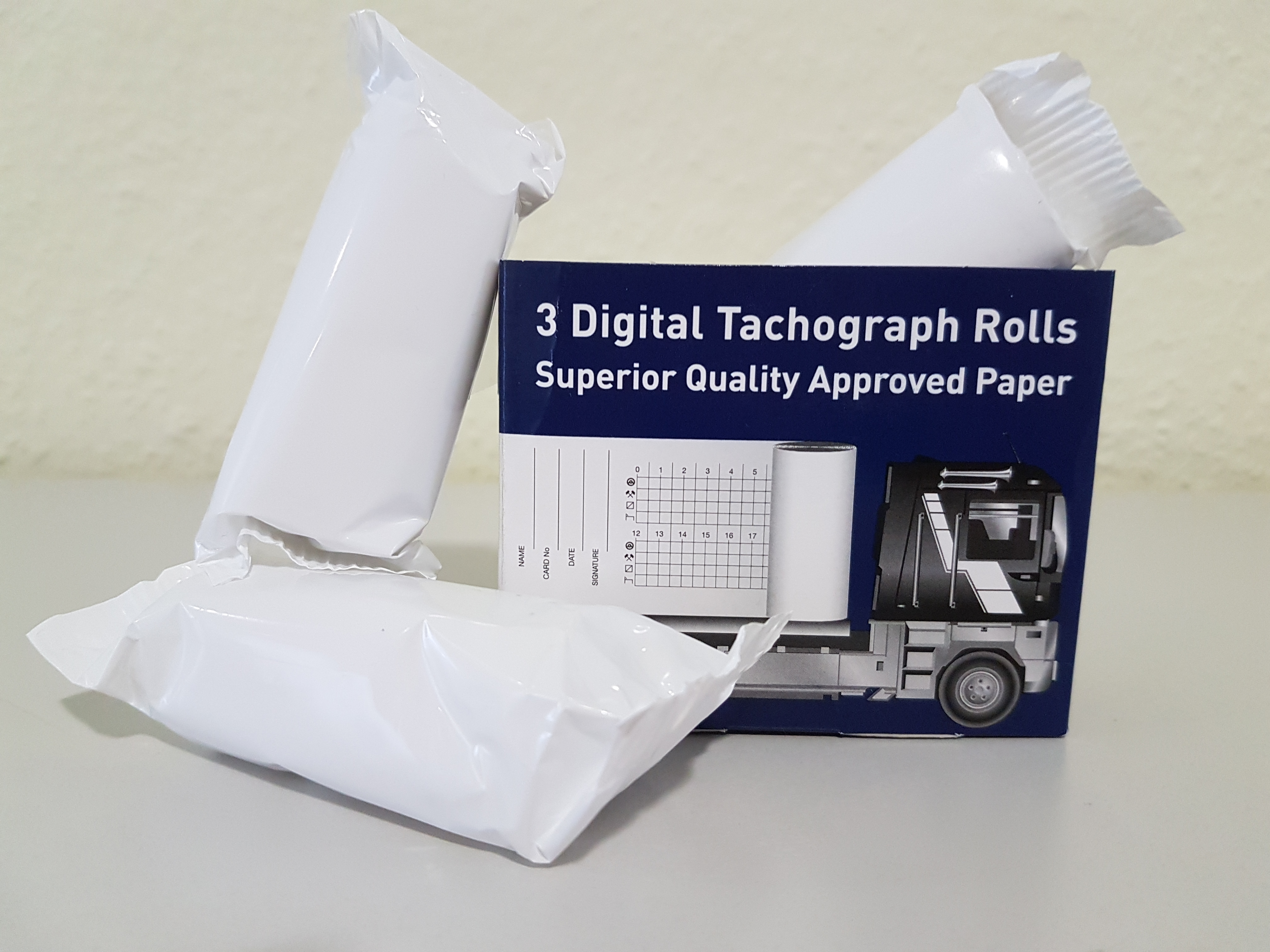 Tachorolle einz. verschweißt - 3Stk. im Karton