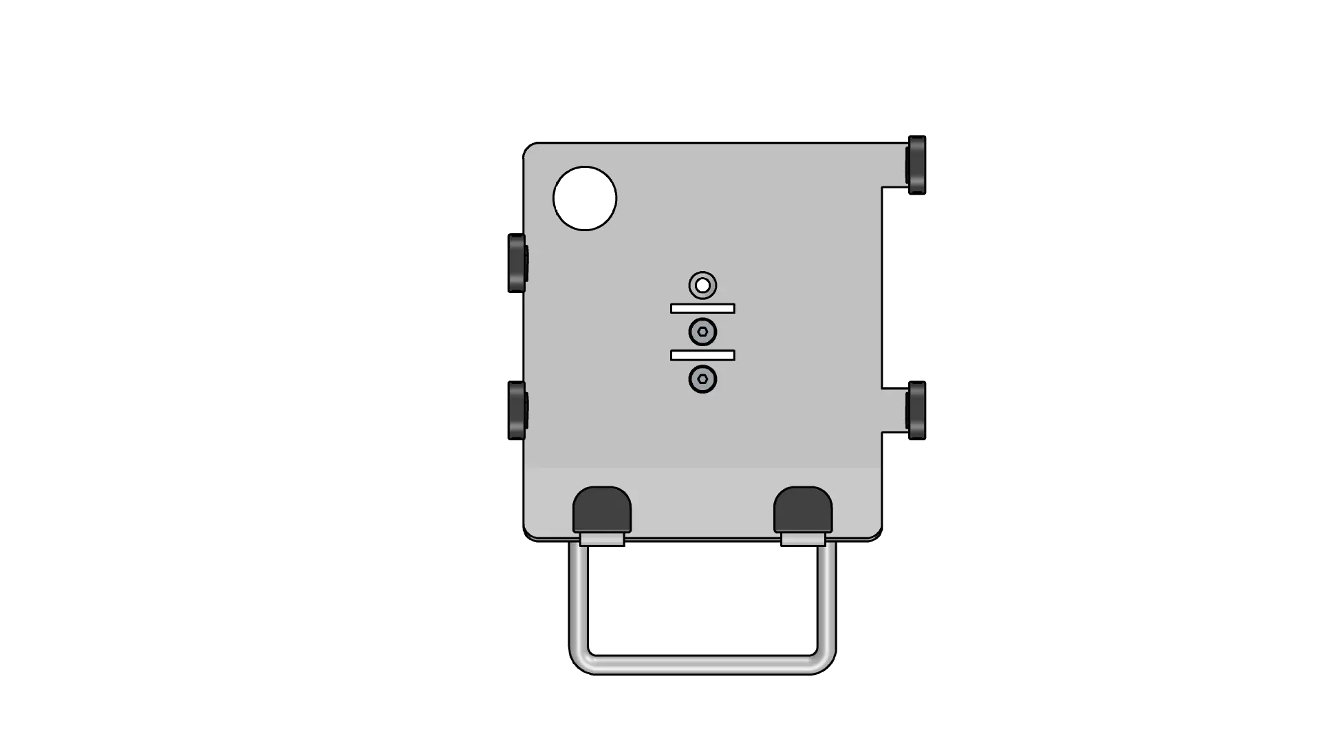 SpacePole Halteplatte für Ingenico Orga 6141