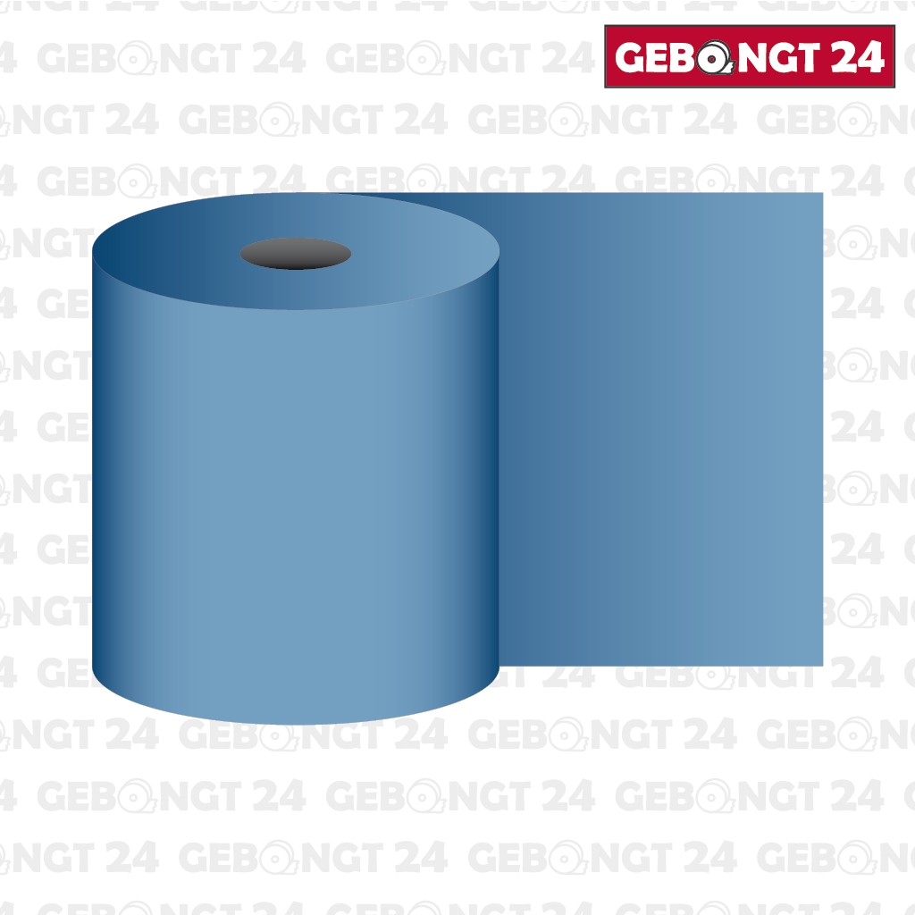 Kassenrolle 76 x 40m x 12 (Normalpapier), blau