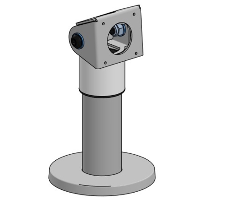 SpacePole® Standrohr 120 mm inkl.Tabtilt - Zeichnung