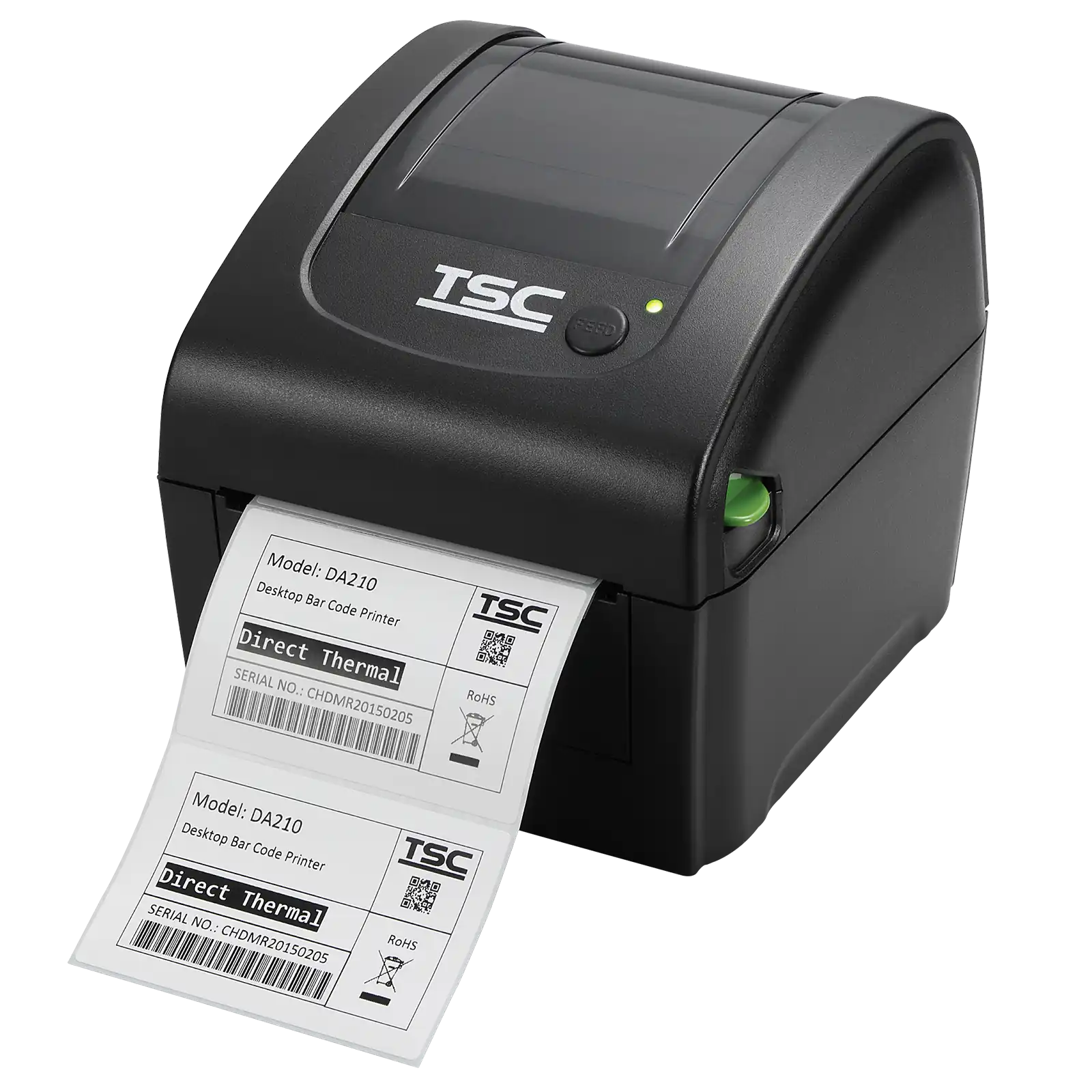 Etikettendrucker TSC DA210 in Schwarz für 114mm breite Etiketten