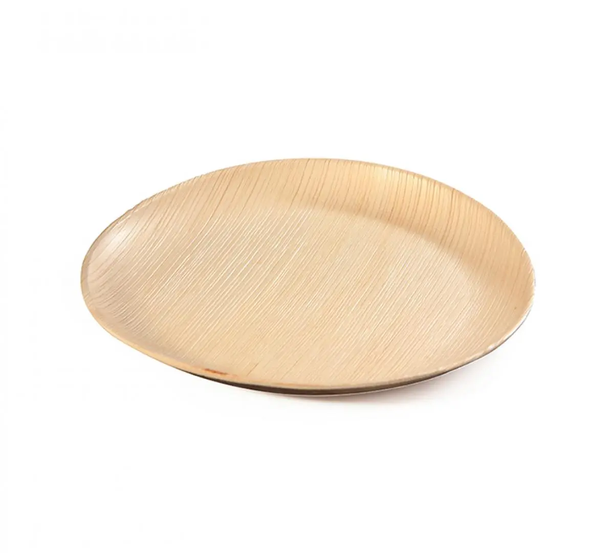 Runder Teller aus Palmenholz mit ø 230 x 20 mm Höhe