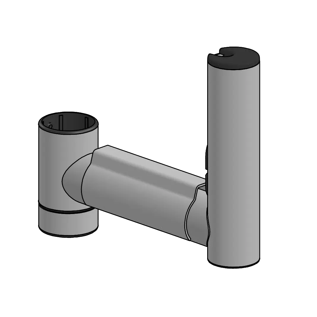 SpacePole Peripheriearm 200mm mit 180mm Pole in Schwarz