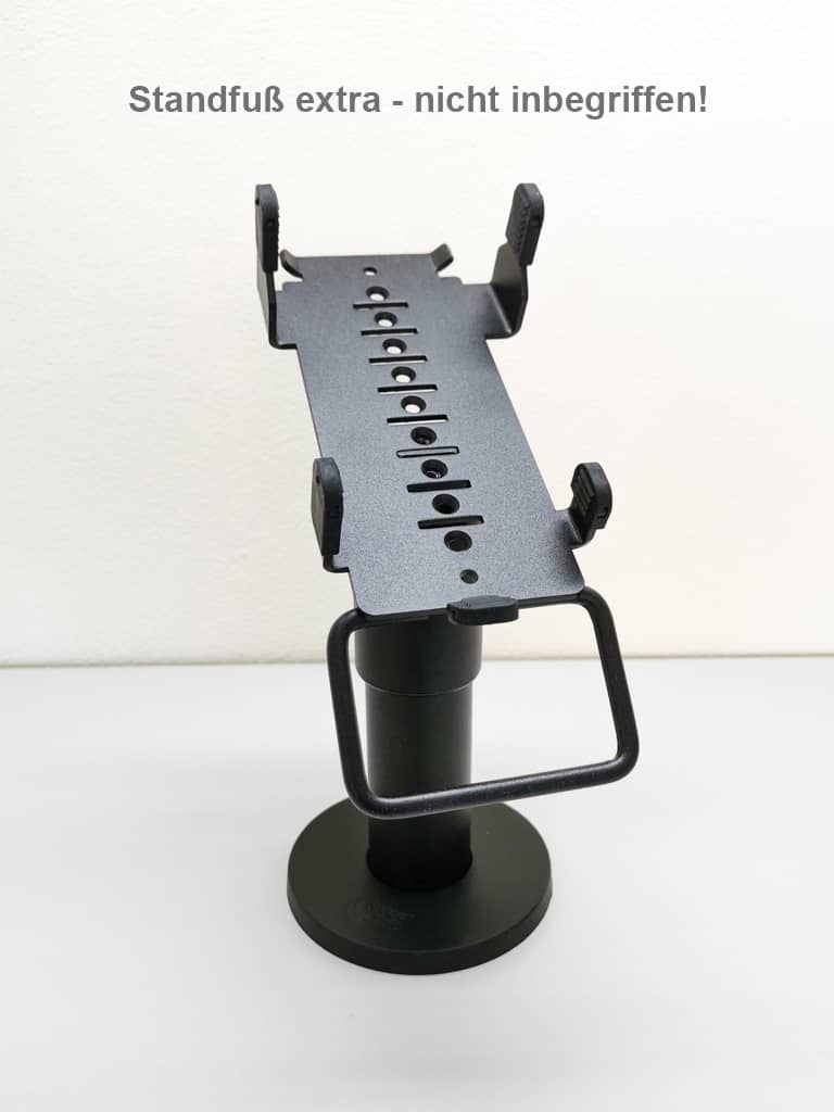 SpacePole EC Halterung für die Geräte "Ingenico iCT220", "Ingenico iCT250" und "Ingenico iWL250" - Mit Standfuß Front
