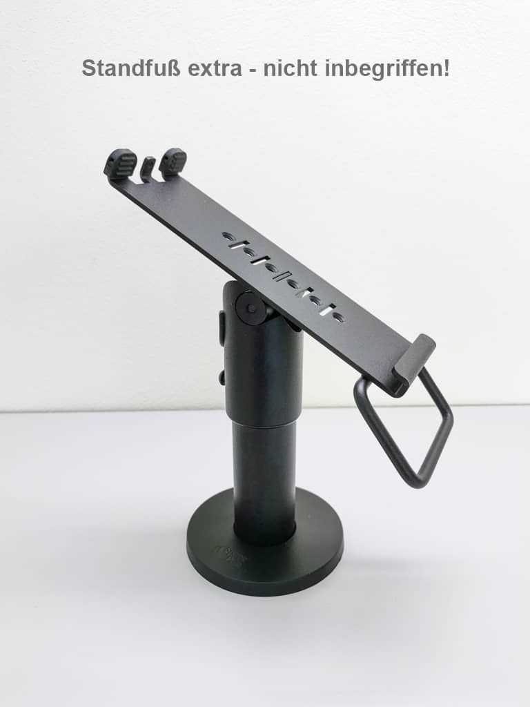 SpacePole EC Halterung für die Geräte "Ingenico Desk/3500" und "Ingenico Desk/5000" - Mit Standfuß Seitlich