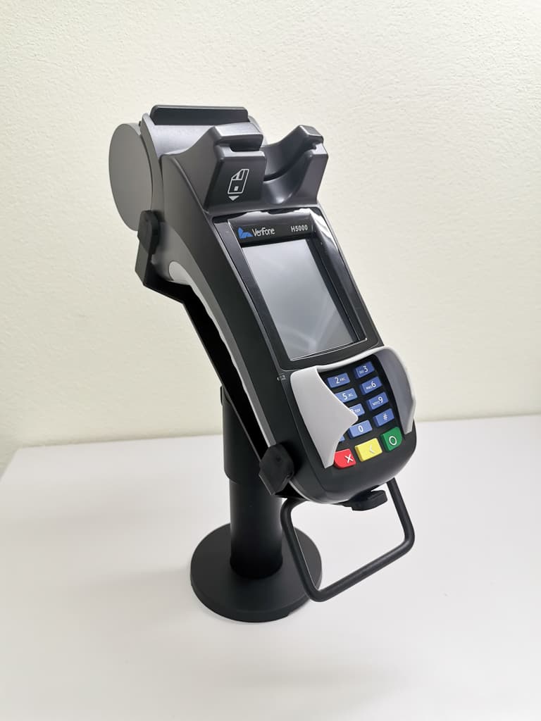 SpacePole EC Halterung für das Gerät "Ingenico H5000" - Mit EC-Gerät Front