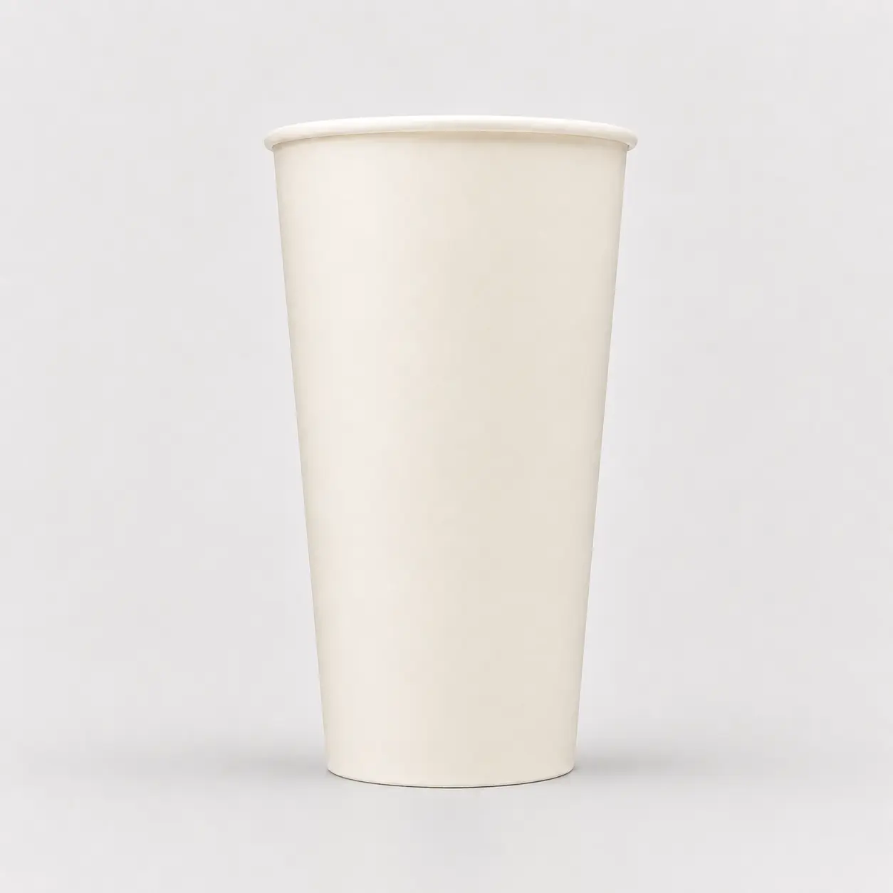 PE-Kaltgetränkebecher für 500ml Füllvolumen in Weiß