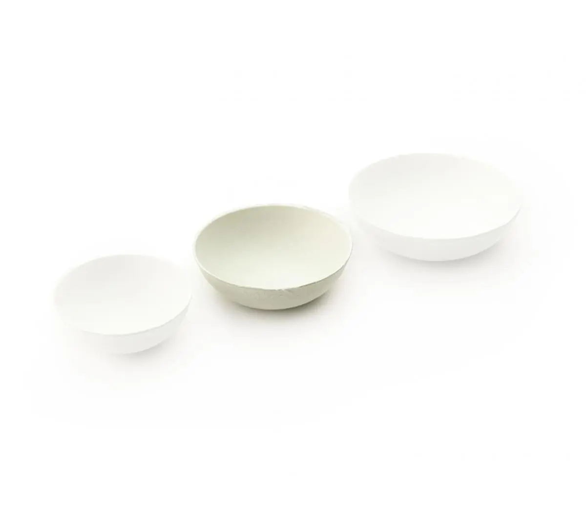 Rundes Bagastro Schälchen ø 60 x 20 mm hoch, fasst 30ml in weiß