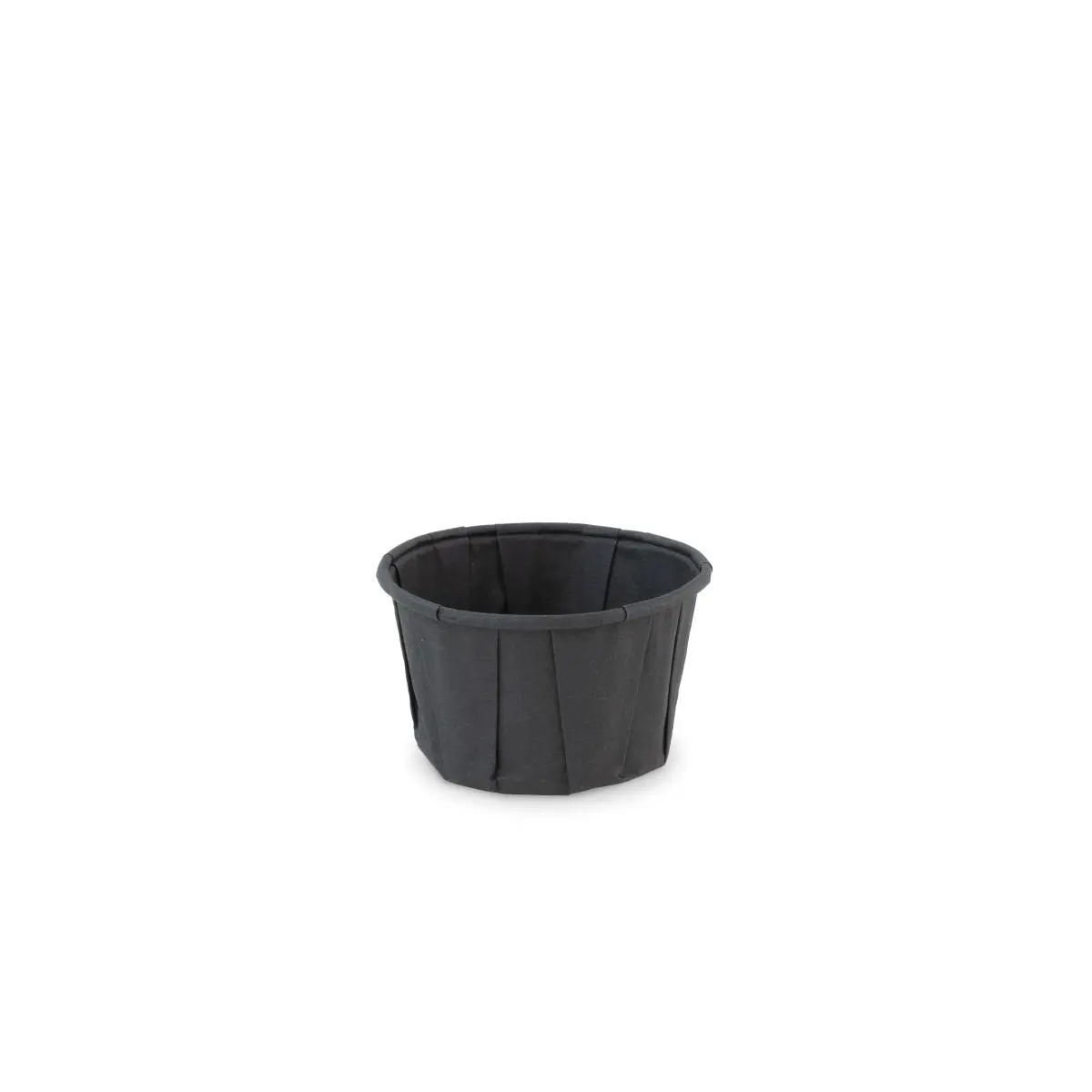 Soufflé Schälchen rund Papier (FSC®) schwarz 2.0oz / 60ml