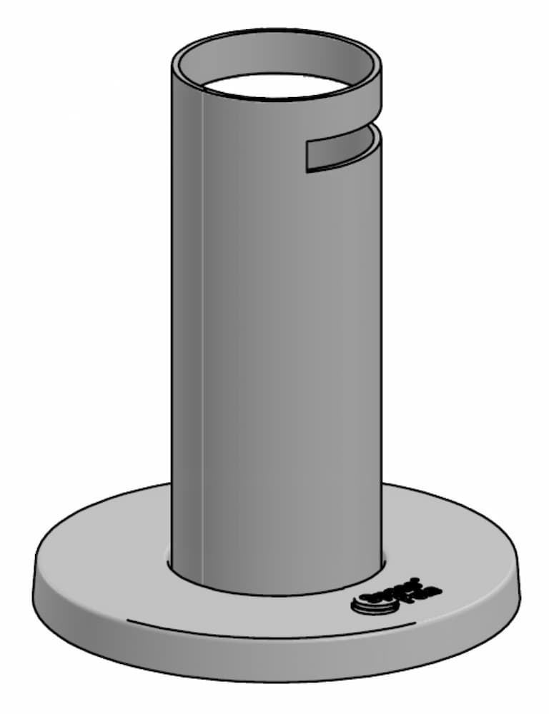 SpacePole Standrohr SP2 120mm mit Rotationsslot