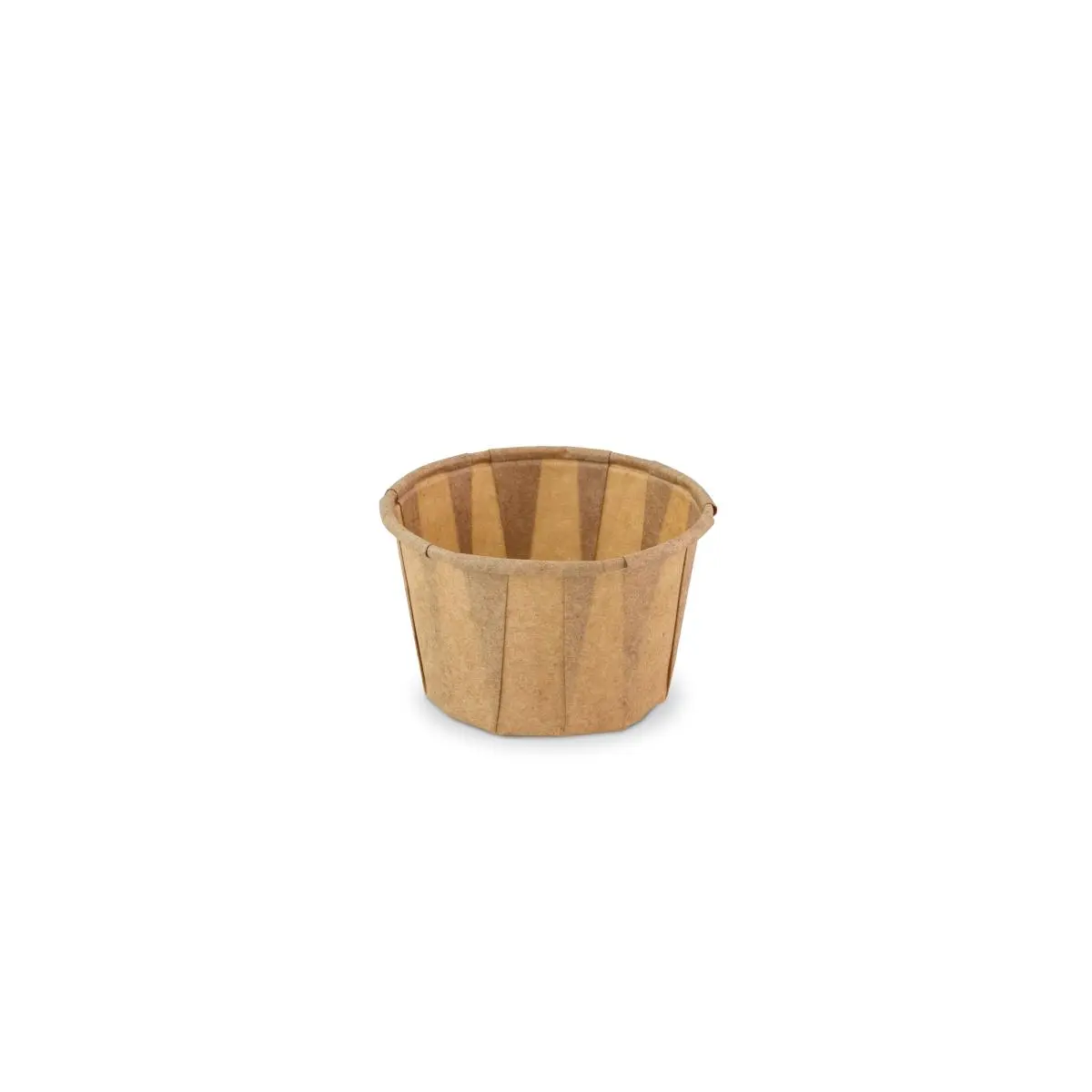 Soufflé Schälchen rund Papier (FSC®) braun 2,0oz / 60ml