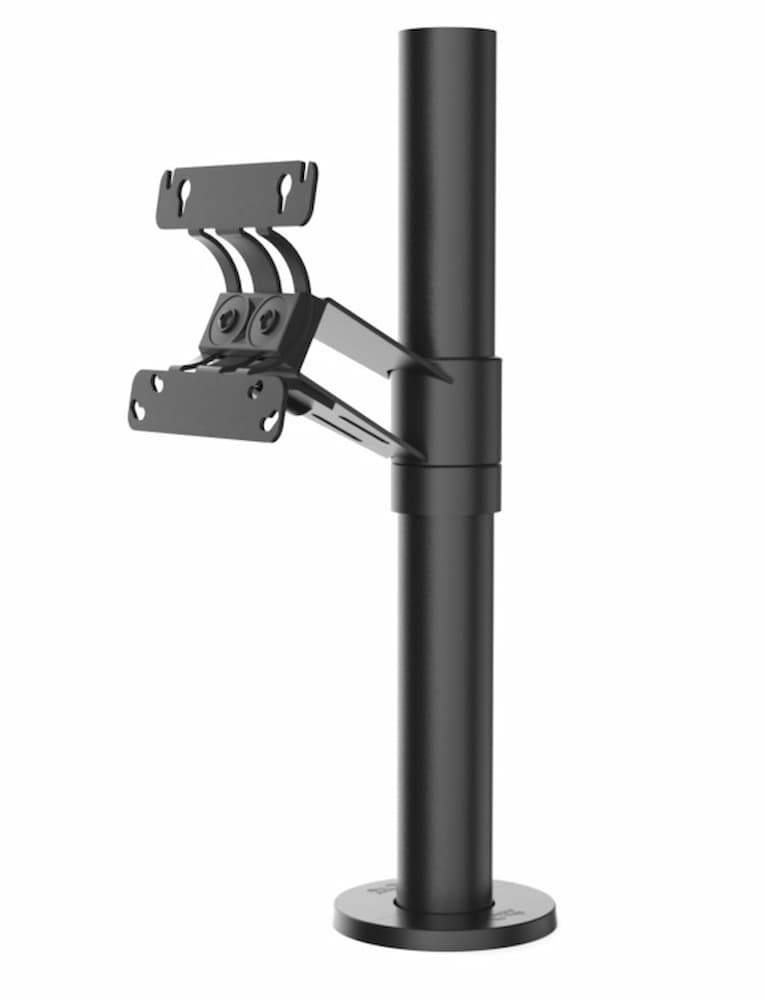 SpacePole SP2 Standrohr 400 mm mit VESA 75/100 ARC-Halterung Realsbild
