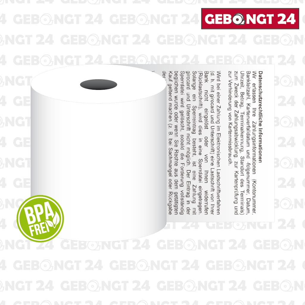 Thermopapierrolle 57mm x 18m I  BPA frei I 48g