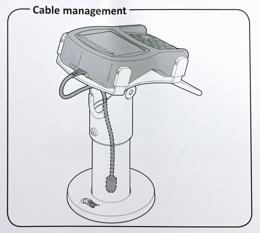 SpacePole® DuraTilt® - Standrohr 300 mm - Kabel-Management