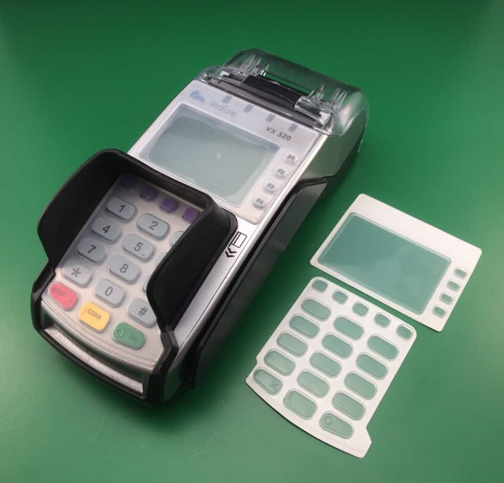 Wetcover Schutzfolie/Tastaturabdeckung für EC-Terminal Verifone VX520