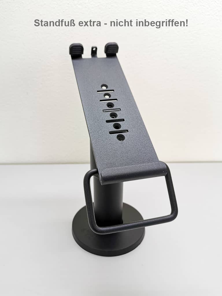 SpacePole EC Halterung für die Geräte "Ingenico Desk/3500" und "Ingenico Desk/5000" - Mit Standfuß Front