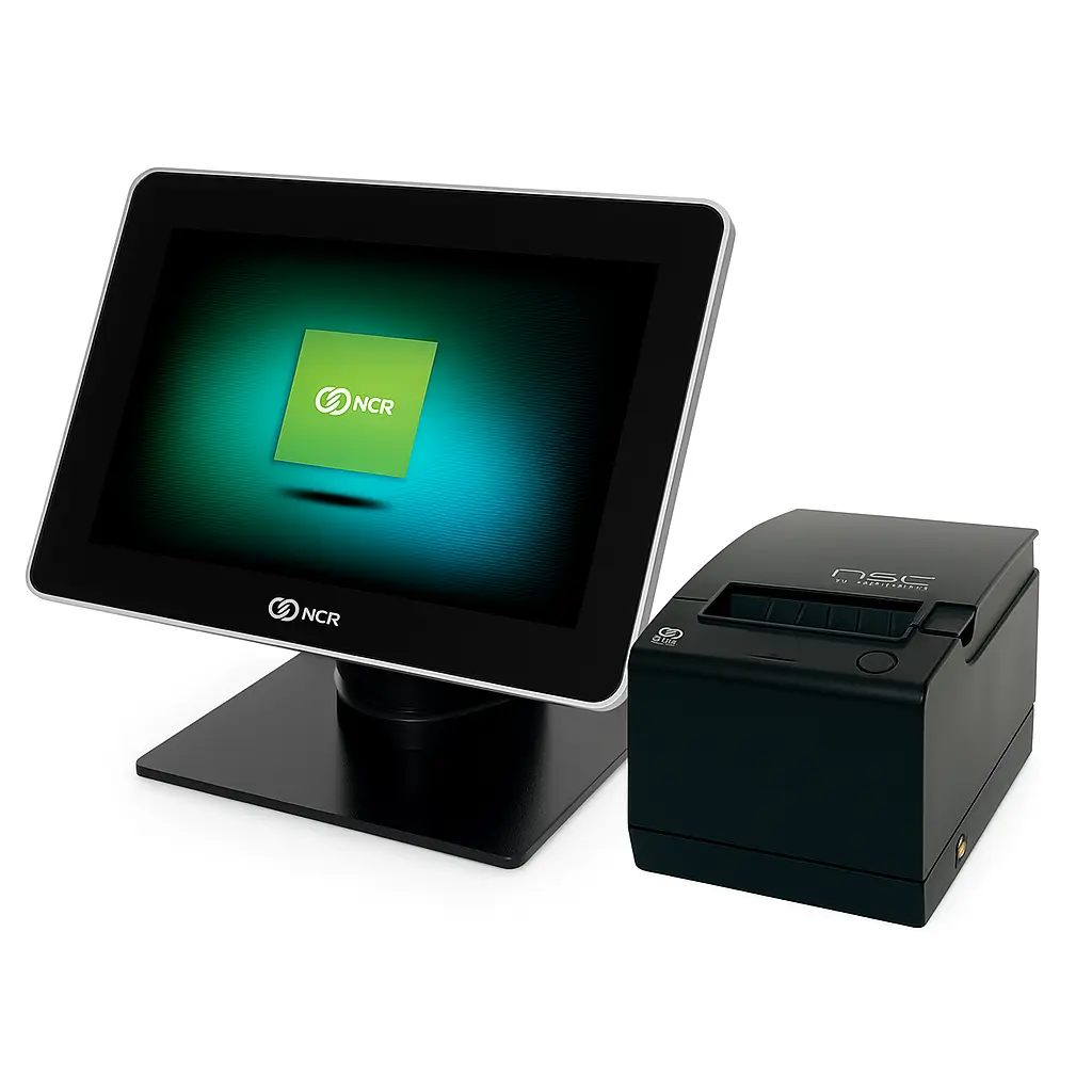 NCR All-in-One Kassenkombi mit RealPOS-XR5 & 7198 Duplexdrucker