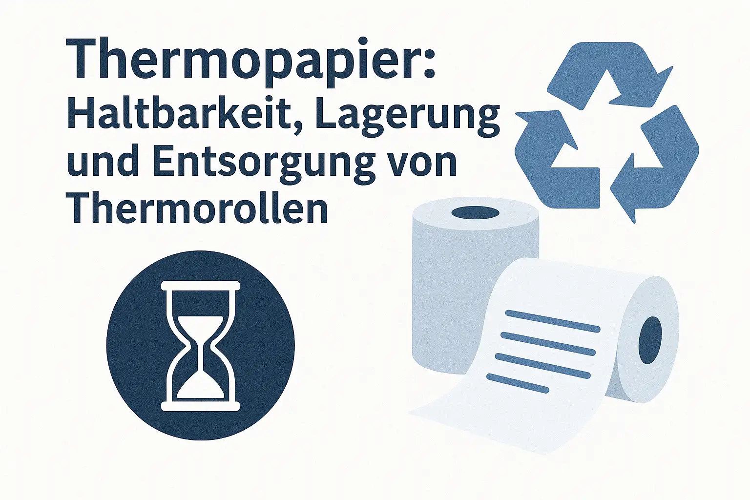Thermopapier: Haltbarkeit, Lagerung und Entsorgung von Thermorollen