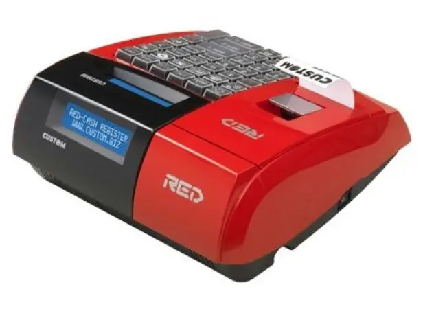 Custom Registrierkasse RED/WHITE/BLACK