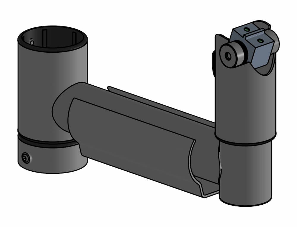 SpacePole Peripherie Schwenkarm 200 mm mit Kippgelenk