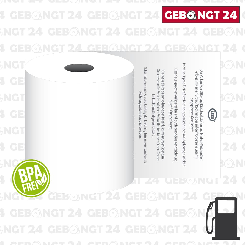 ESSO Tankstellenrolle 80mm x 90m x 12mm - BPA frei