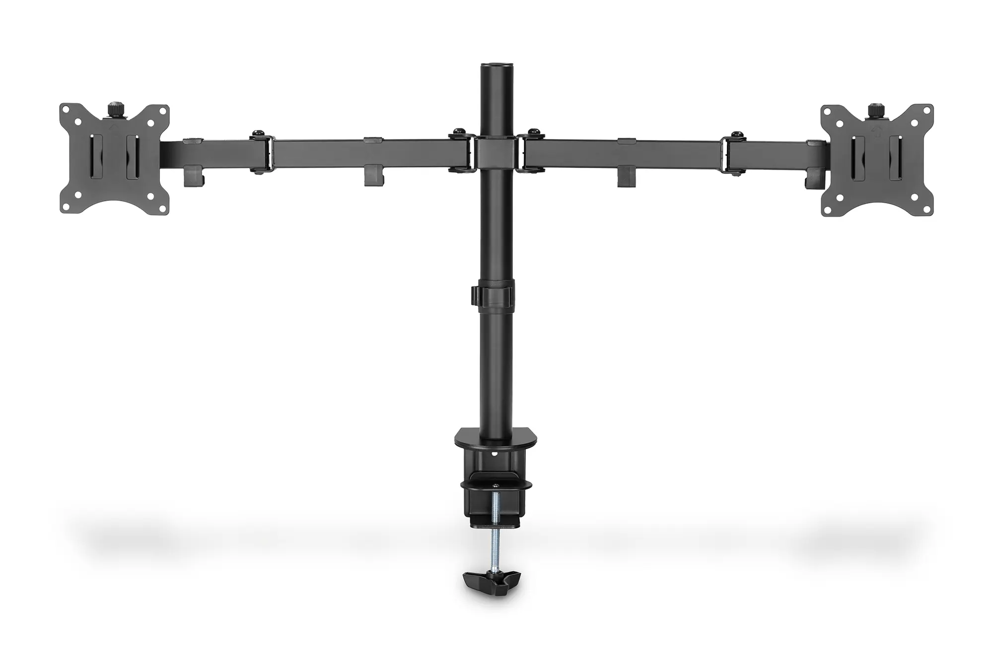 Monitorhalterung für 2 Monitore mit VESA 75/100, 400mm hoch inkl. Klemmhalterung 2