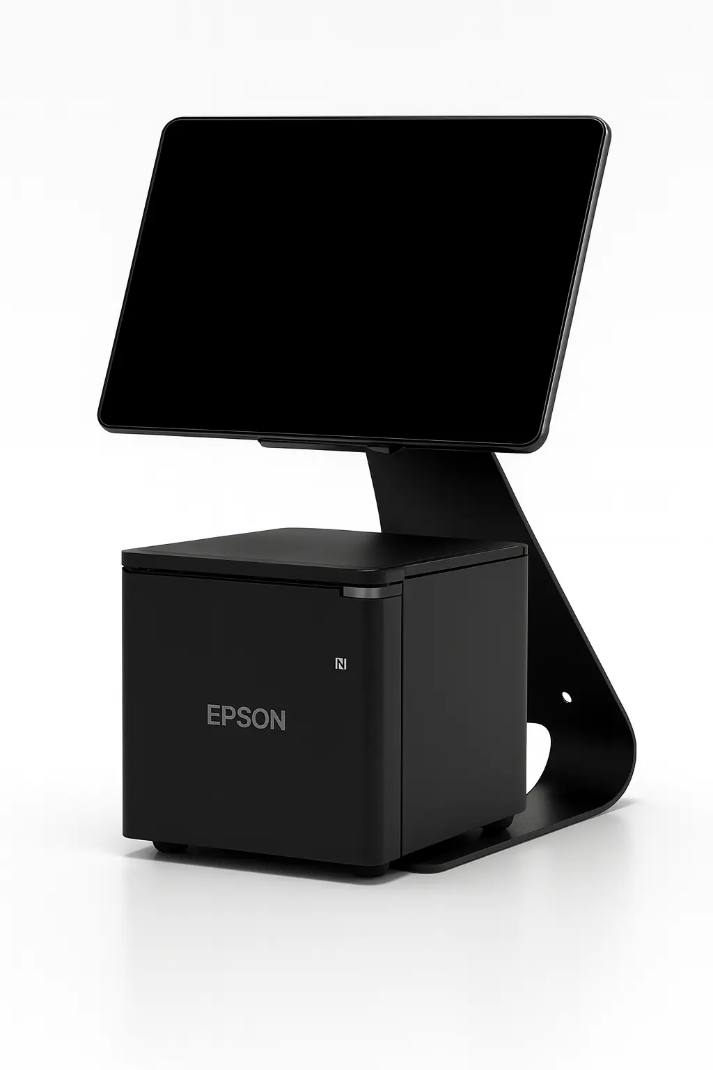 SpacePole TabPrint mit U-Frame und Epson m30III schräg