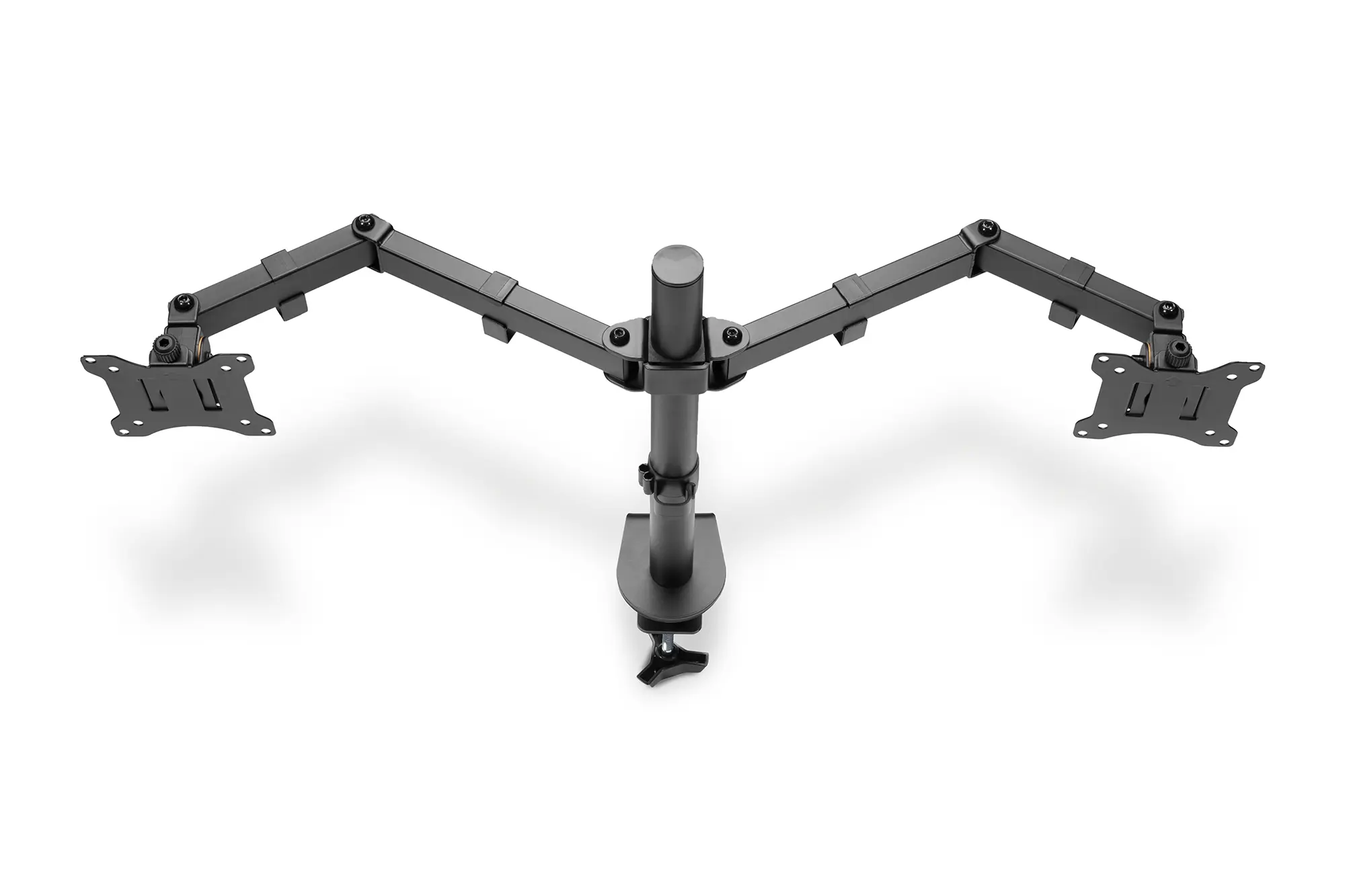 Monitorhalterung für 2 Monitore mit VESA 75/100, 400mm hoch inkl. Klemmhalterung 3