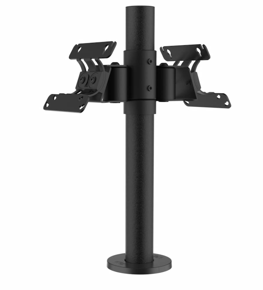 SpacePole SP2 Standrohr 400 mm mit VESA 75/100 ARC-Halterung beidseitig Realsbild