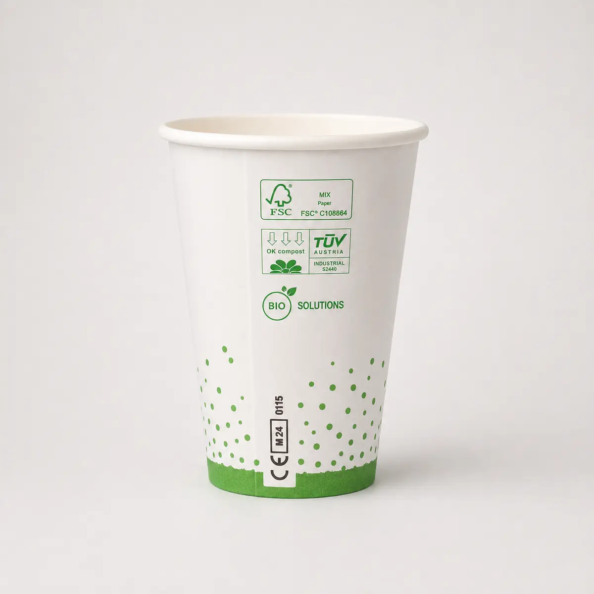 Automatenbecher mit 200ml Füllvolumen in Papur-Design